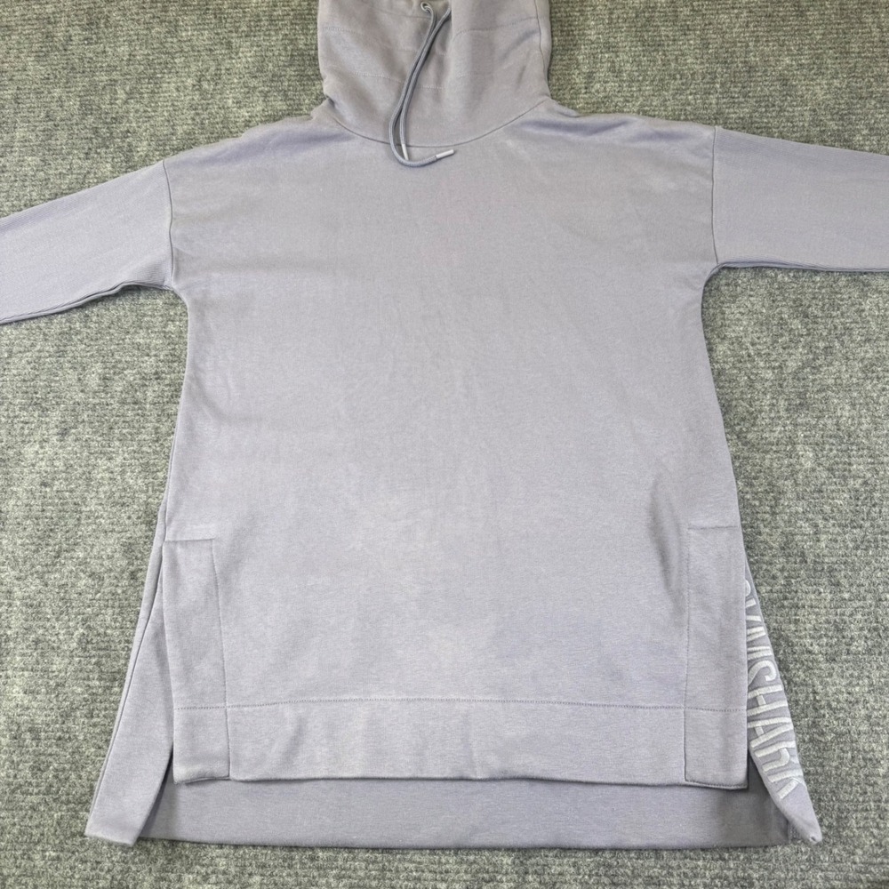 Gymshark Lilac Purple Cowl Neck Long Sleeve High Low Tunic Sweatshirt Top Size S
